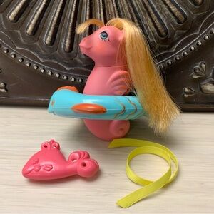 Vintage My little Pony Baby Sea Pony Backstroke with float